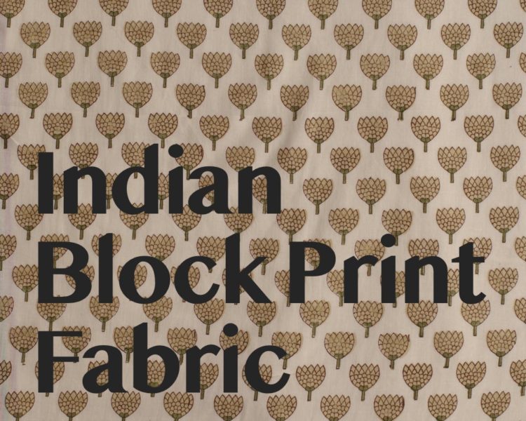 インドの布展　-  ブロックプリント